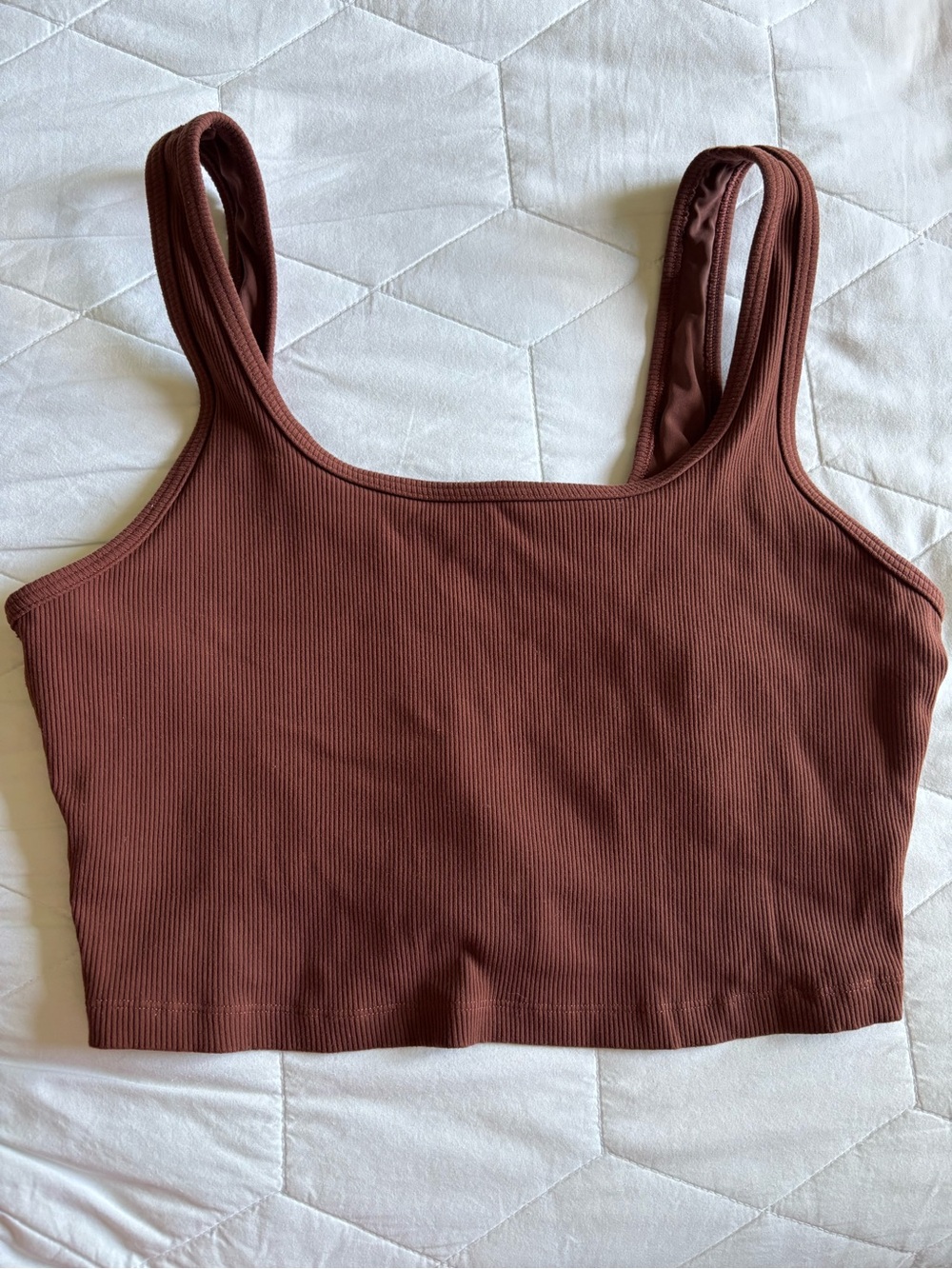 Aerie Ribbed Longline Shelf Bra